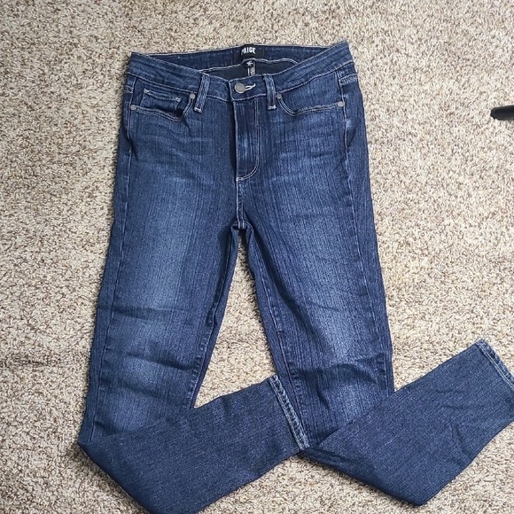 PAIGE Hoxton Ankle Jeans with Classic Design - Picture 1 of 8